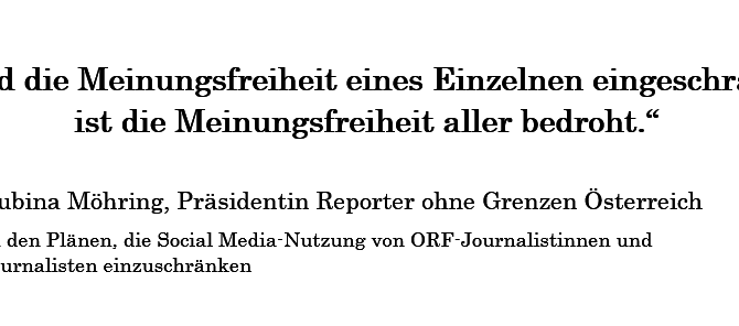 ORF: Social Media-Richtlinie gefährdet Meinungsfreiheit