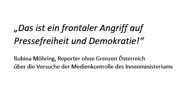 Medienkontrolle des Innenministeriums: Systematischer Angriff auf Pressefreiheit und Demokratie