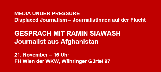 Media under Pressure: Gespräch mit Ramin Siawash