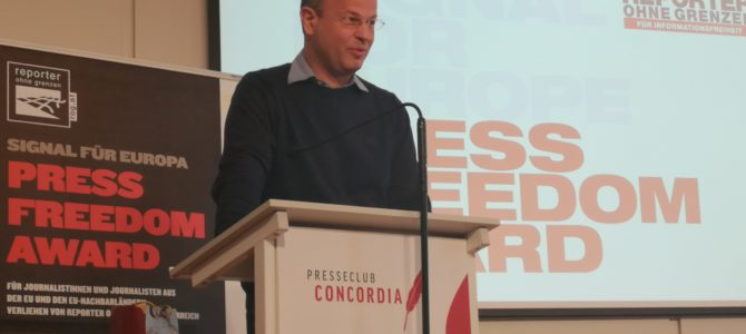 Preisverleihung Press Freedom Award