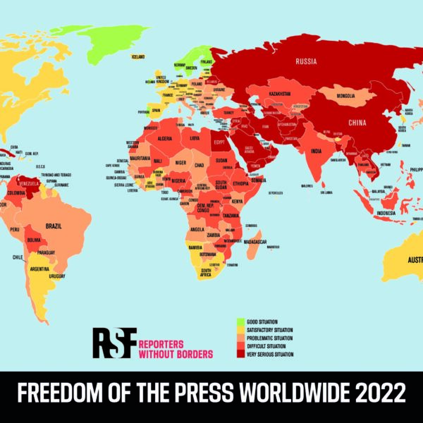 Neues Pressefreiheitsranking von Reporter ohne Grenzen (RSF): Katastrophaler Absturz Österreichs