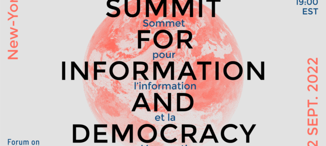 „Der zweite Gipfel für Information und Demokratie traf sich am 22. September 2022 in New York.“