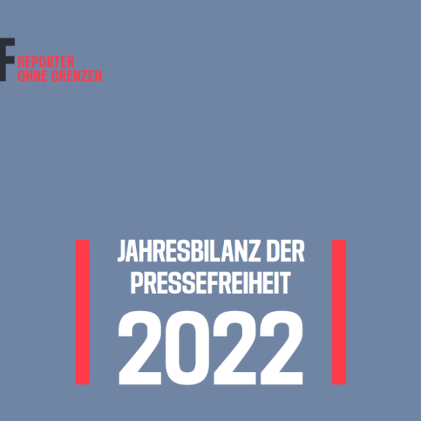 <strong>Jahresbilanz der Pressefreiheit 2022:So viele Journalistinnen und Journalisten in Haft wie nie zuvor.</strong>