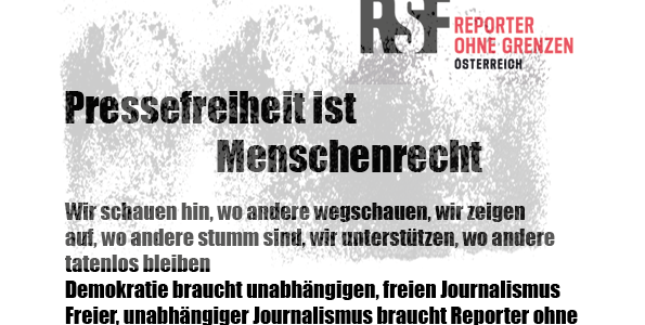 Unterstützung für journalistische Freiheit und unabhängige Berichterstattung