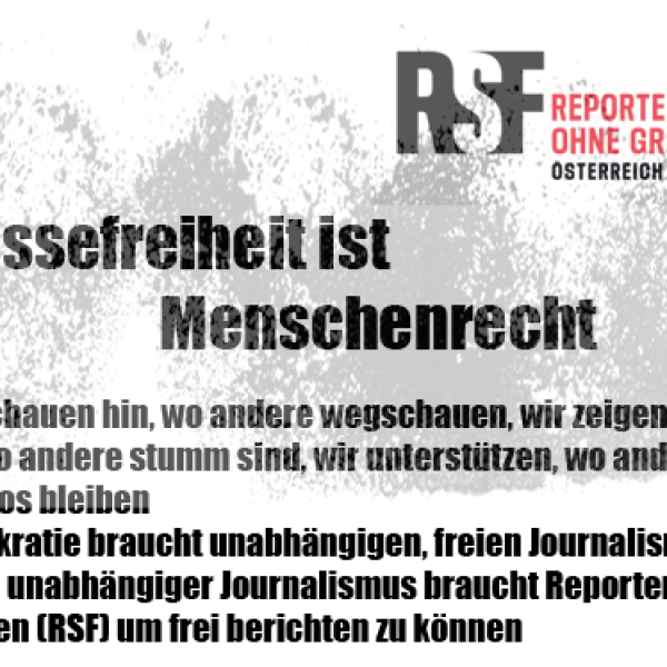 Nach Attacken bei FPÖ-Demo warnt nicht nur Reporter ohne Grenzen (RSF) Österreich vor Gewalt