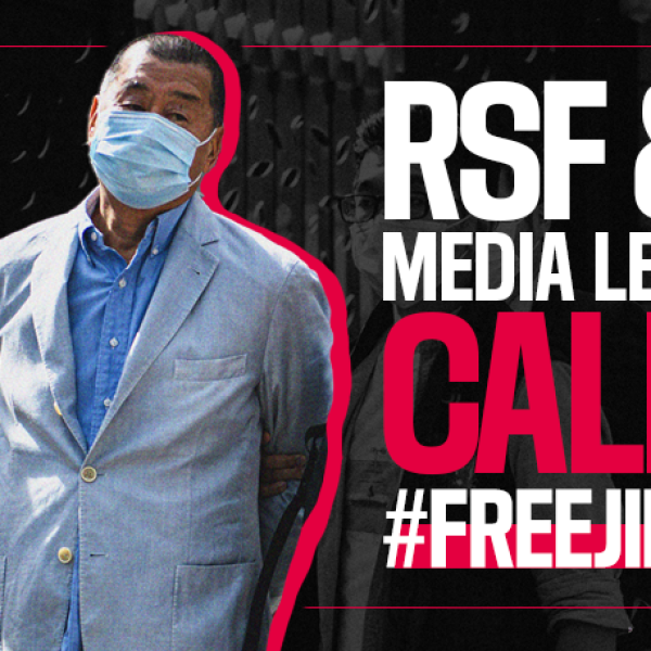 Über 100 führende Medienvertreterinnen und Medienvertreter aus aller Welt schließen sich RSF an und fordern die Freilassung von Jimmy Lai, Symbolfigur der Pressefreiheit in Hongkong