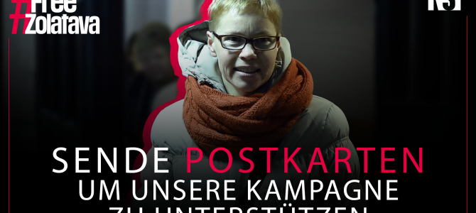 RSF übergibt Hunderte von “Postkarten für Maryna” an belarussische Botschaften in 6 Städten und fordert die Freilassung der inhaftierten Redakteurin Maryna Zolatava