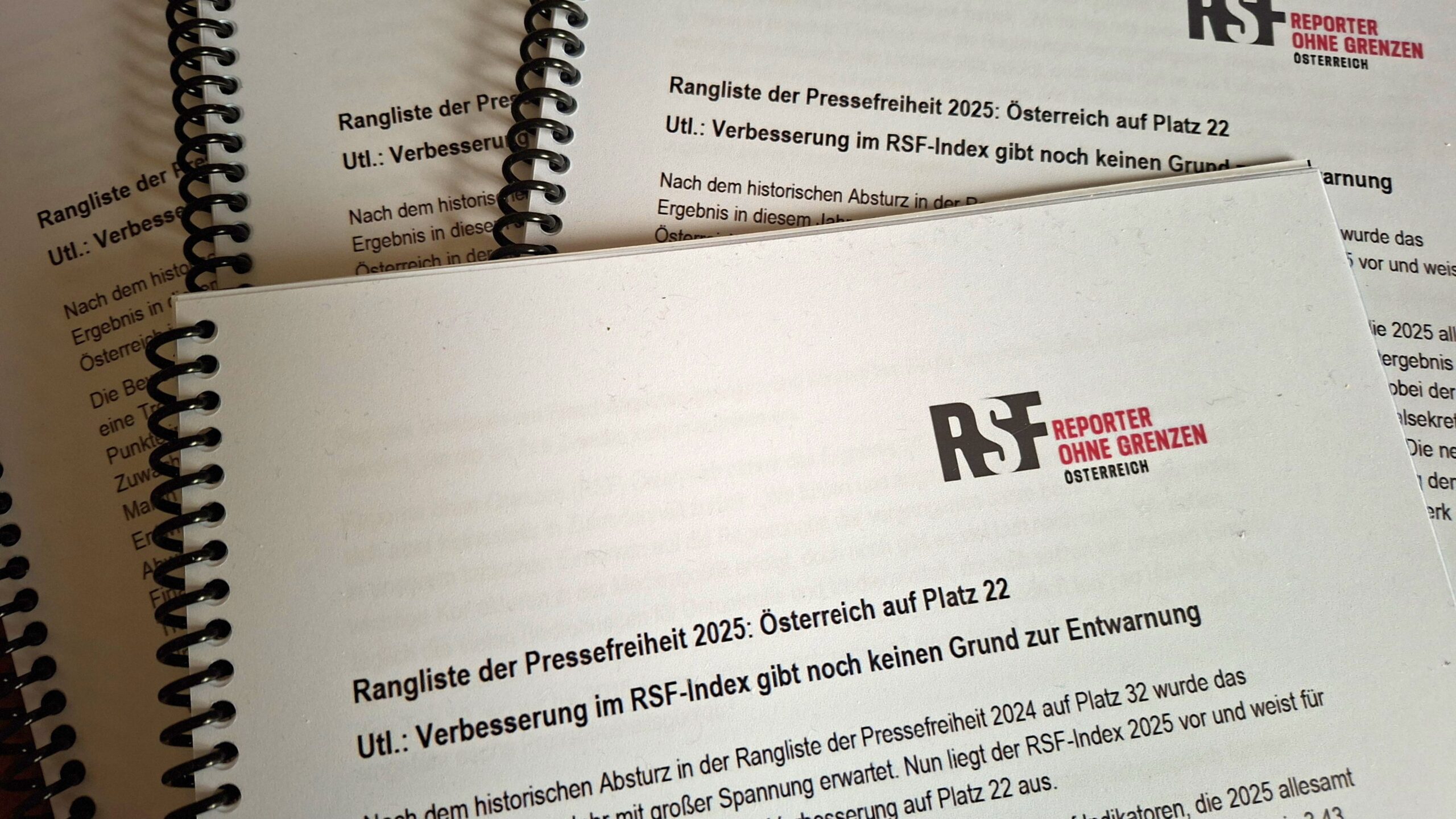 RSF Index der Pressefreiheit – Pressekonferenz 2025