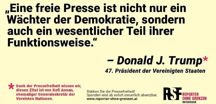 Kampagne: Stärken Sie die Pressefreiheit!